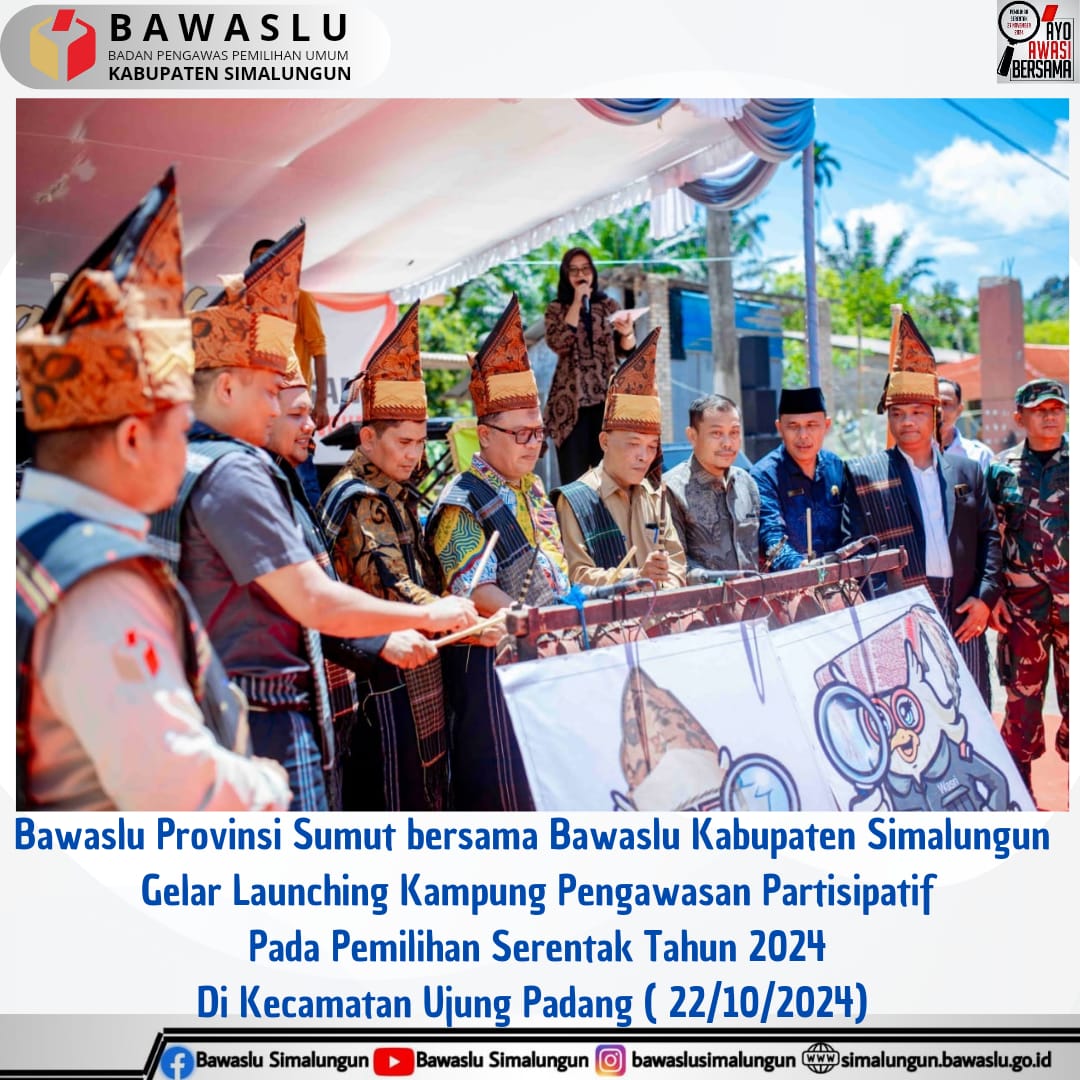 Bawaslu Kabupaten Simalungun Launching Kampung Pengawasan Partisipatif di Kecamatan Ujung Padang