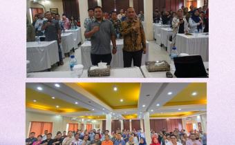 Foto bersama narasumber dengan peserta Rakernis