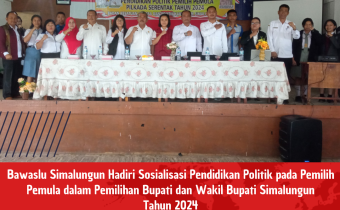 Bawaslu Simalungun hadiri undangan sosialisasi pendidikan politik pada pemilih pemula yang digelar oleh Kesbangpol Simalungun.
