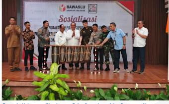 Bawaslu Simalungun Saat Launching Pemetaan Kerawanan bersama Stakeholder Kabupaten Simalungun