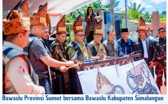 Bawaslu Kabupaten Simalungun Launching Kampung Pengawasan Partisipatif di Kecamatan Ujung Padang