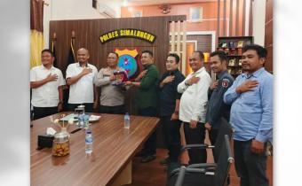 Kunjungan sekaligus audiensi Bawaslu Simalungun dengan Kapolres Simalungun