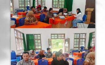Bawaslu Simalungun gelar kegiatan belajar sekaligus diskusi terkait pengggunaan aplikasi Srikandi di aula Bawaslu Simalungun