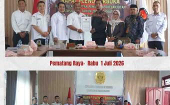 Bawaslu Simalungun Awasi Rapat Pleno Daftar Pemilih Berkelanjutan Triwulan II Tahun 2026