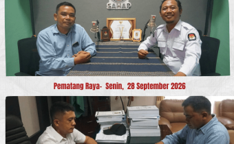 Gali Responsivitas Peserta Pemilu terhadap Penyelesaian Sengketa Proses Pemilu Bawaslu Kabupaten Simalungun Kunjungi Kantor KPU Kabupaten Simalungun dan Kanfor DPC PDI Perjuangan Kabupaten Simalungun